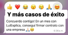 Consiguió trabajar desde casa