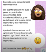 Testimonio ingresos desde casa